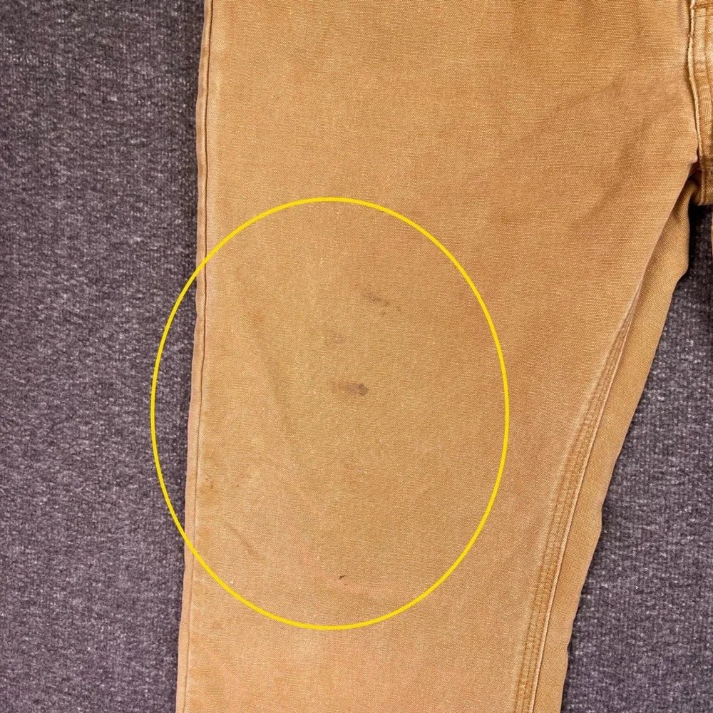 Carhartt‎ Pants Mens 40x30 Tan Duck Canvas Relaxed Workwear Brown Rugged Utility